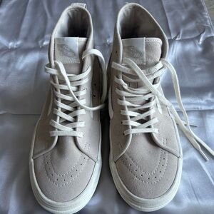 Vans Men's High-Top Sneakers - Light Beige